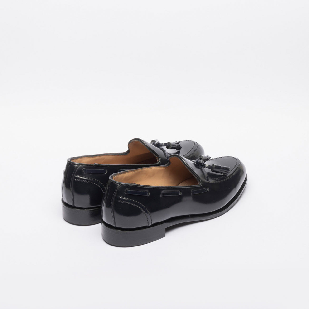 Mocassino con nappine Cheaney Joseph & Sons Harry II EF in pelle spazzolata blu