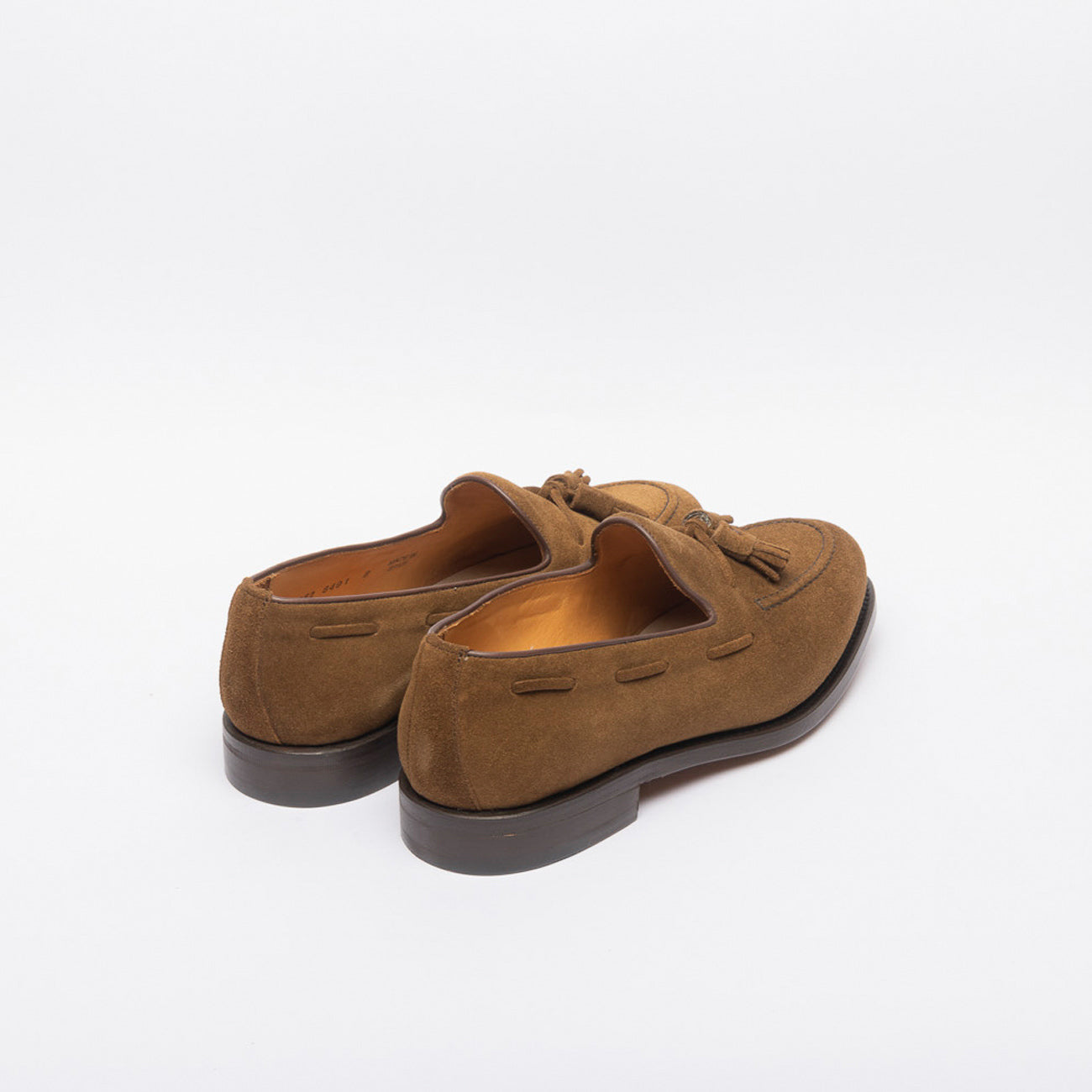 Mocassino con nappine Berwick 8491 in camoscio beige