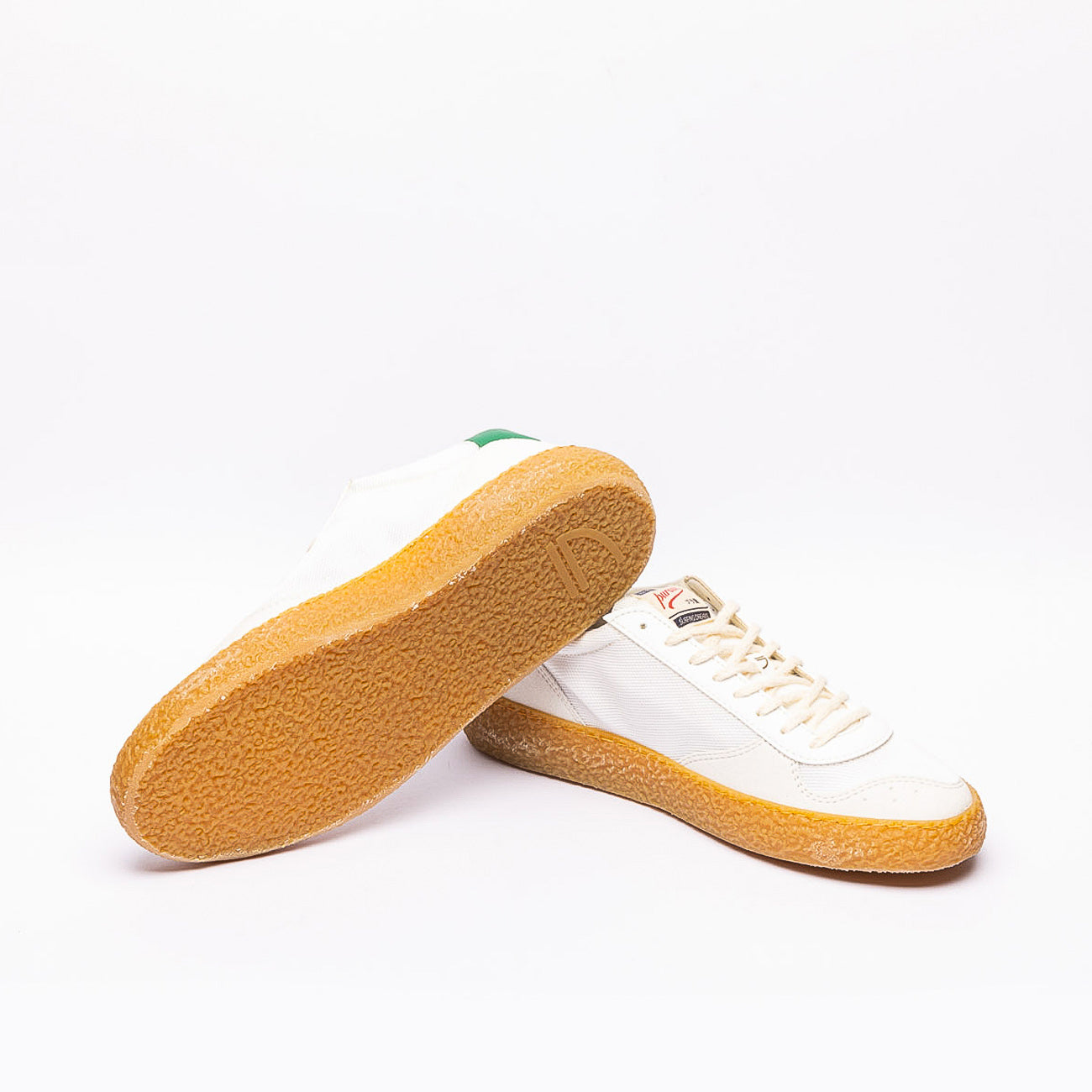 Sneaker Puraai 4.05 Polly Evergreen in tessuto bianco e logo verde