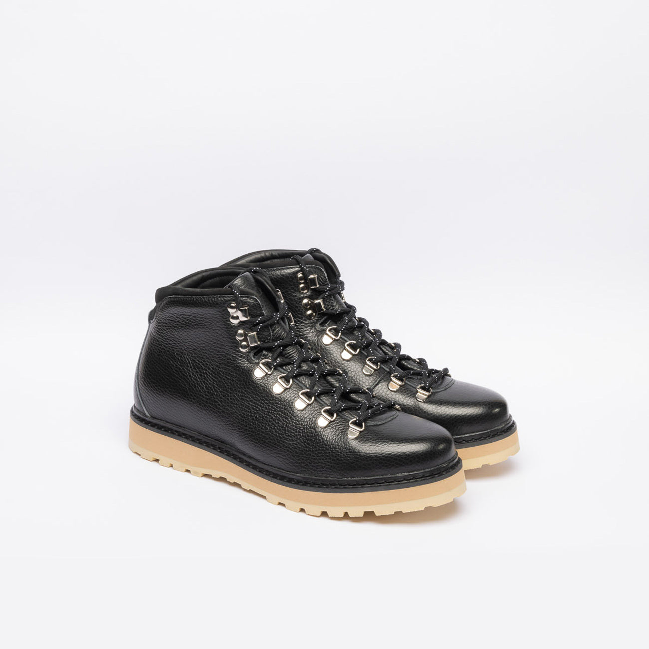 Stivale galibier Mono Core Grained in pelle martellata nera