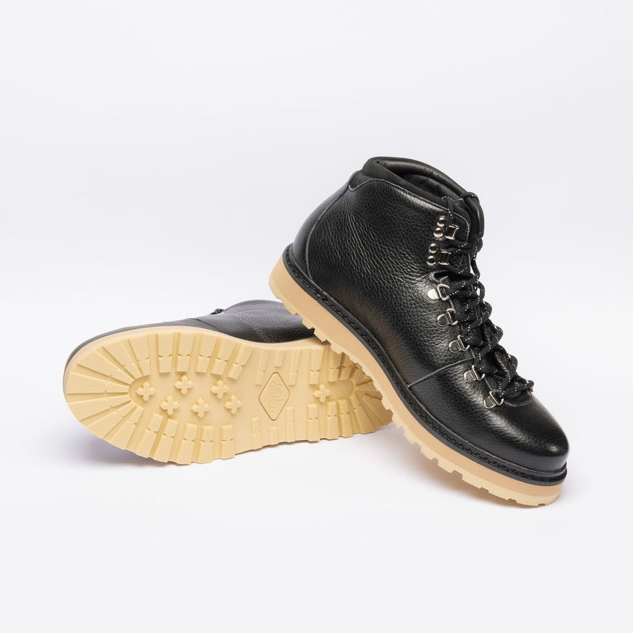 Stivale galibier Mono Core Grained in pelle martellata nera