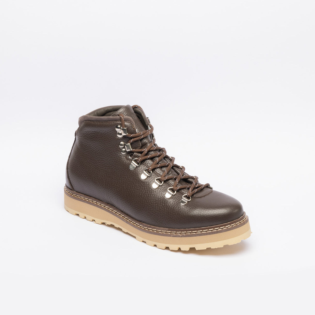 Stivale galibier Mono Core Grained in pelle martellata marrone