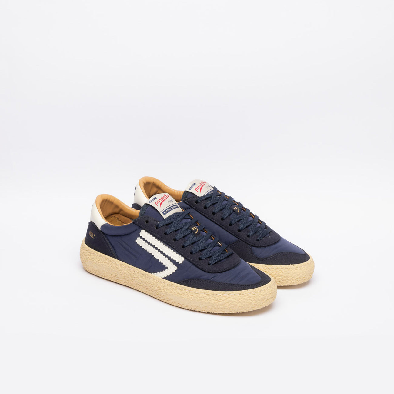 Sneaker eco-friendly Puraai Galaxy in tessuto e camoscio blu