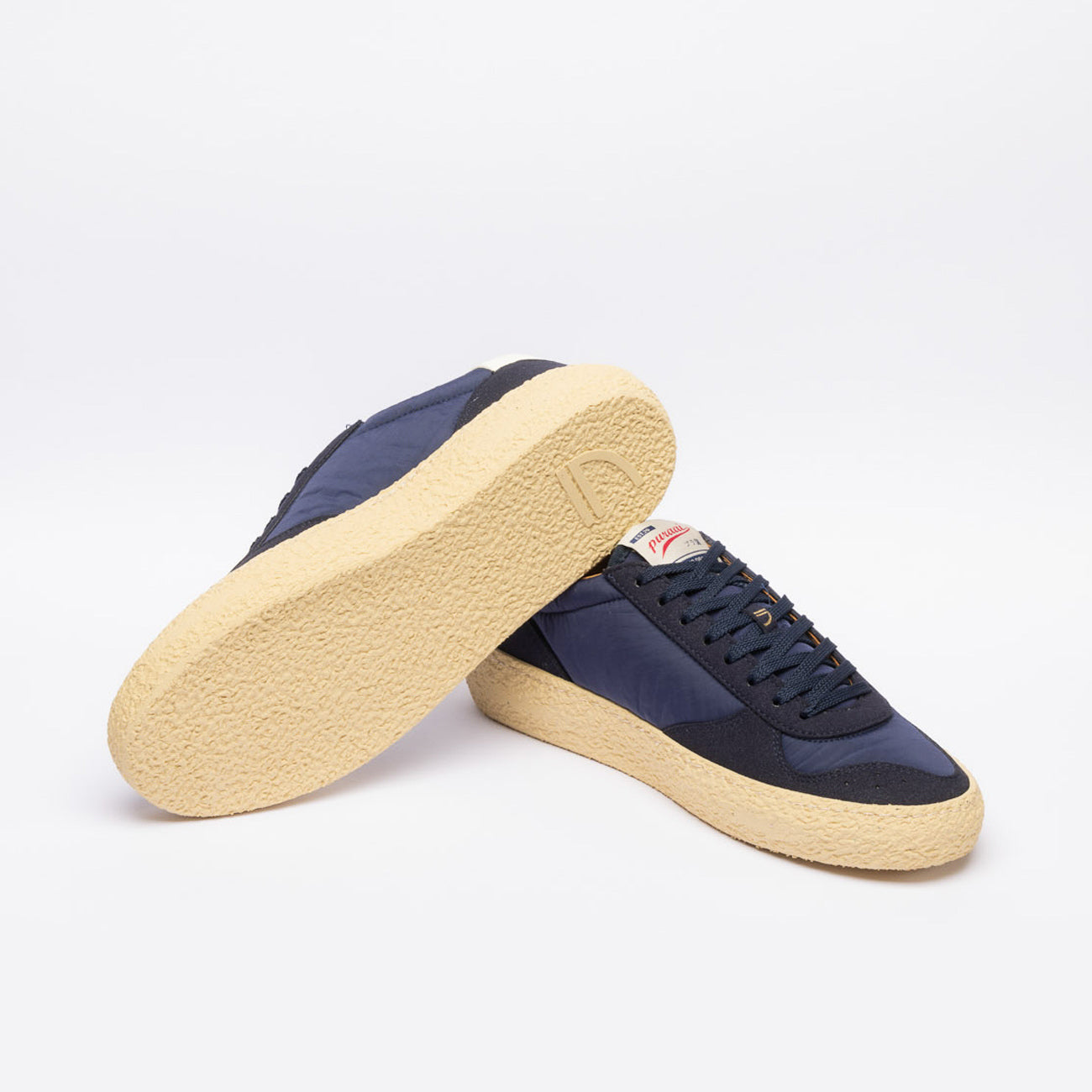 Sneaker eco-friendly Puraai Galaxy in tessuto e camoscio blu