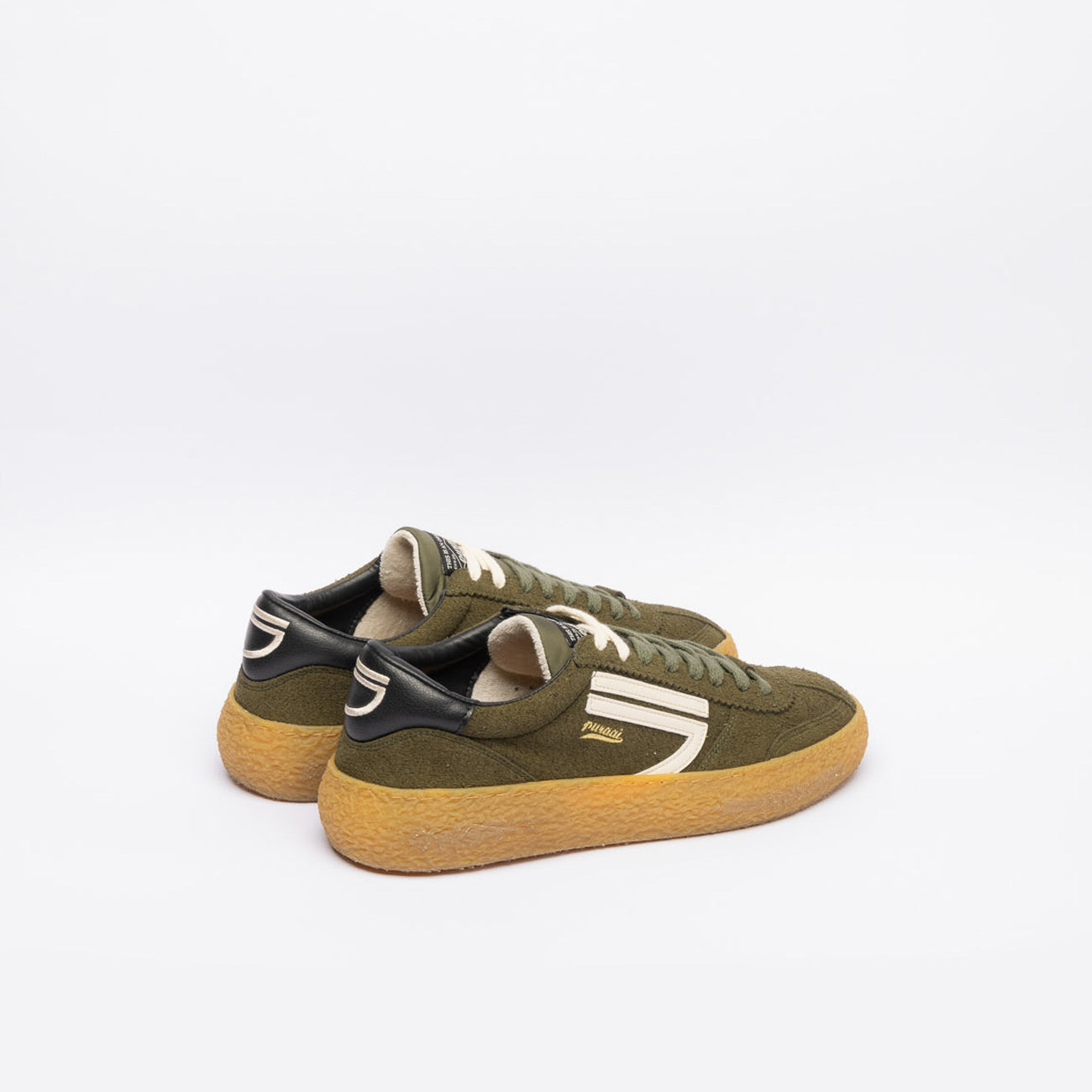 Sneaker eco-friendly Puraai Foliage in camoscio verde