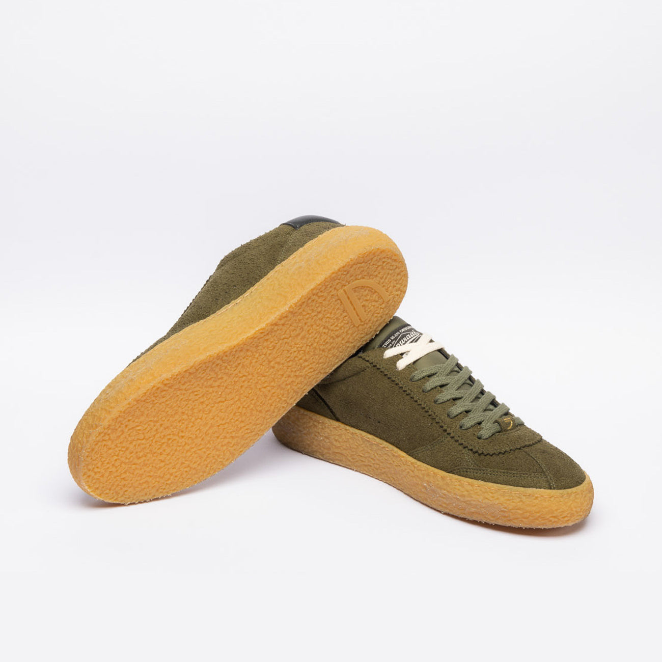 Sneaker eco-friendly Puraai Foliage in camoscio verde