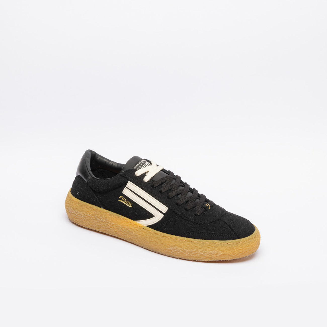 Sneaker eco-friendly Puraai Furia in camoscio nero
