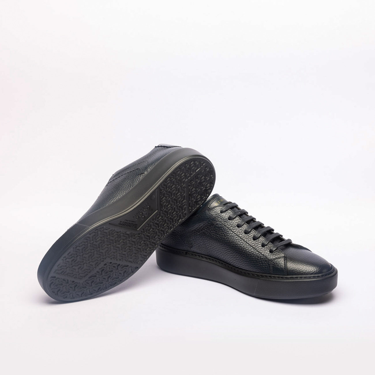 Sneaker Blu Barrett Rise-13819 in pelle martellata blu