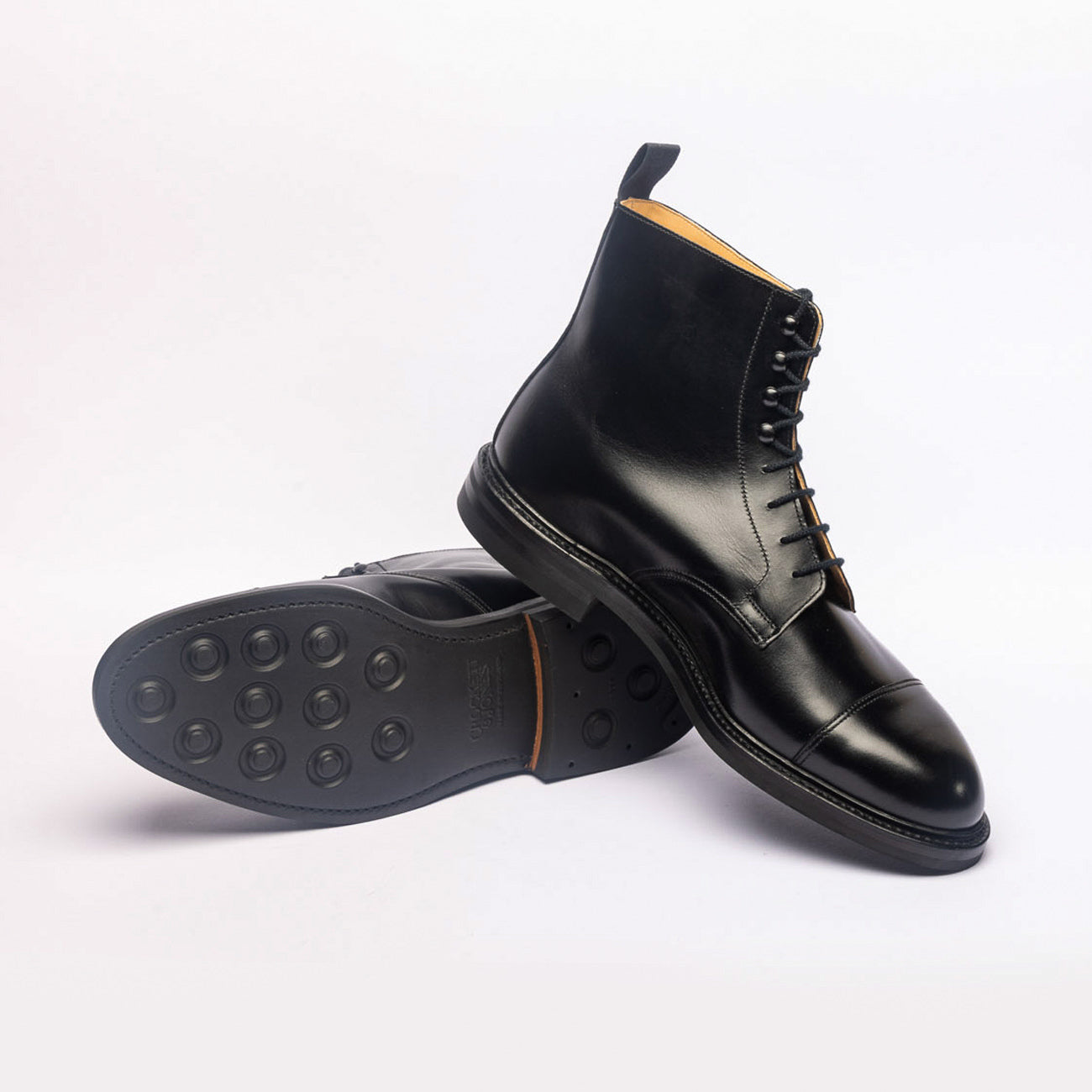 Crockett & Jones Coniston black calf derby boot