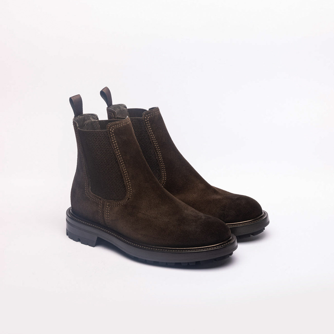 Stivale chelsea Barrett 222U041 in camoscio marrone