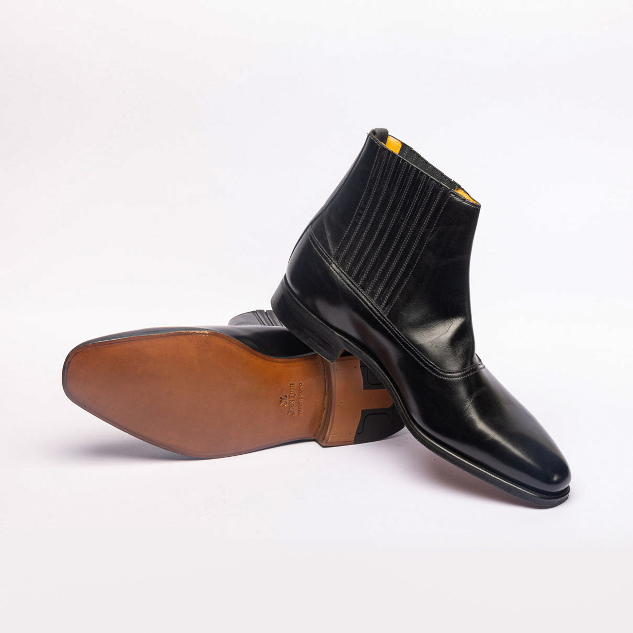 John Lobb Watton black calf chelsea boot
