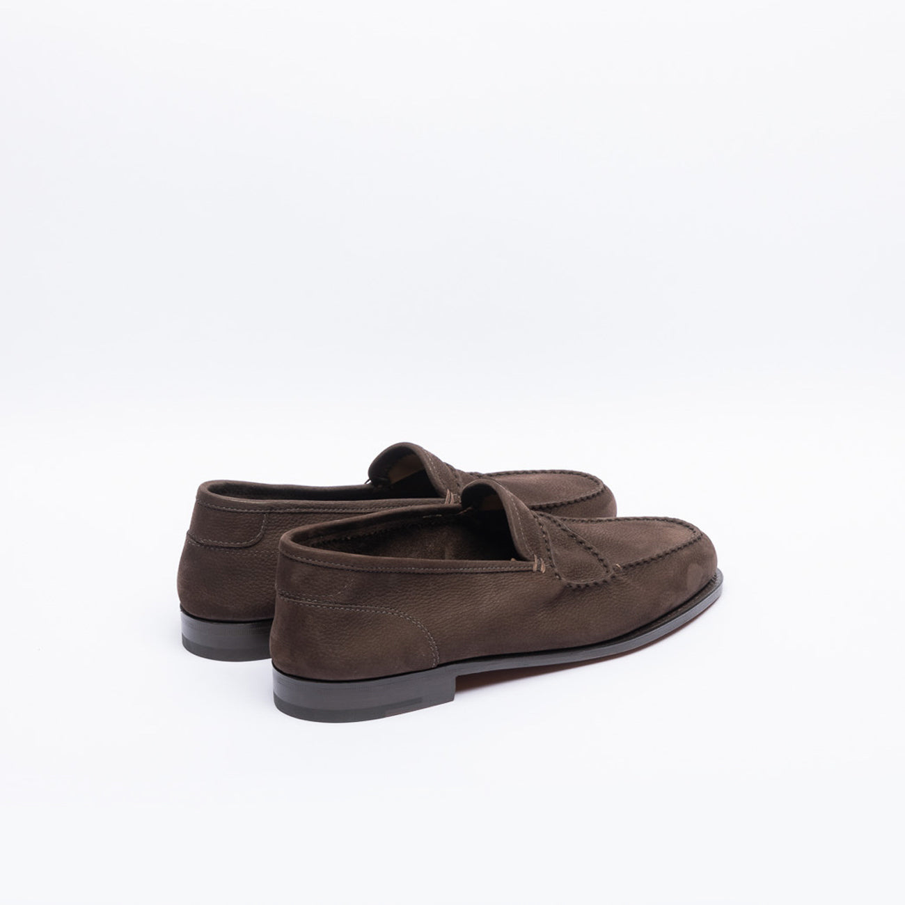 Mocassino penny John Lobb Bath in nabuk marrone