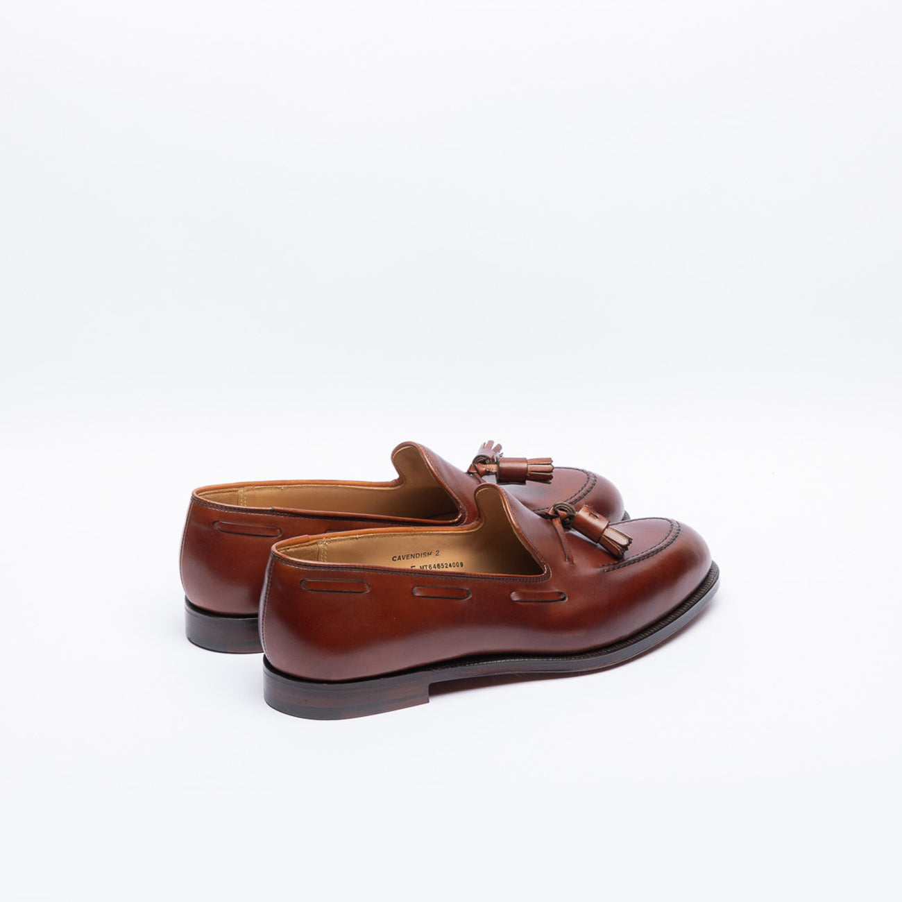Mocassino con nappine Crockett & Jones Cavendish 2 in pelle cuoio