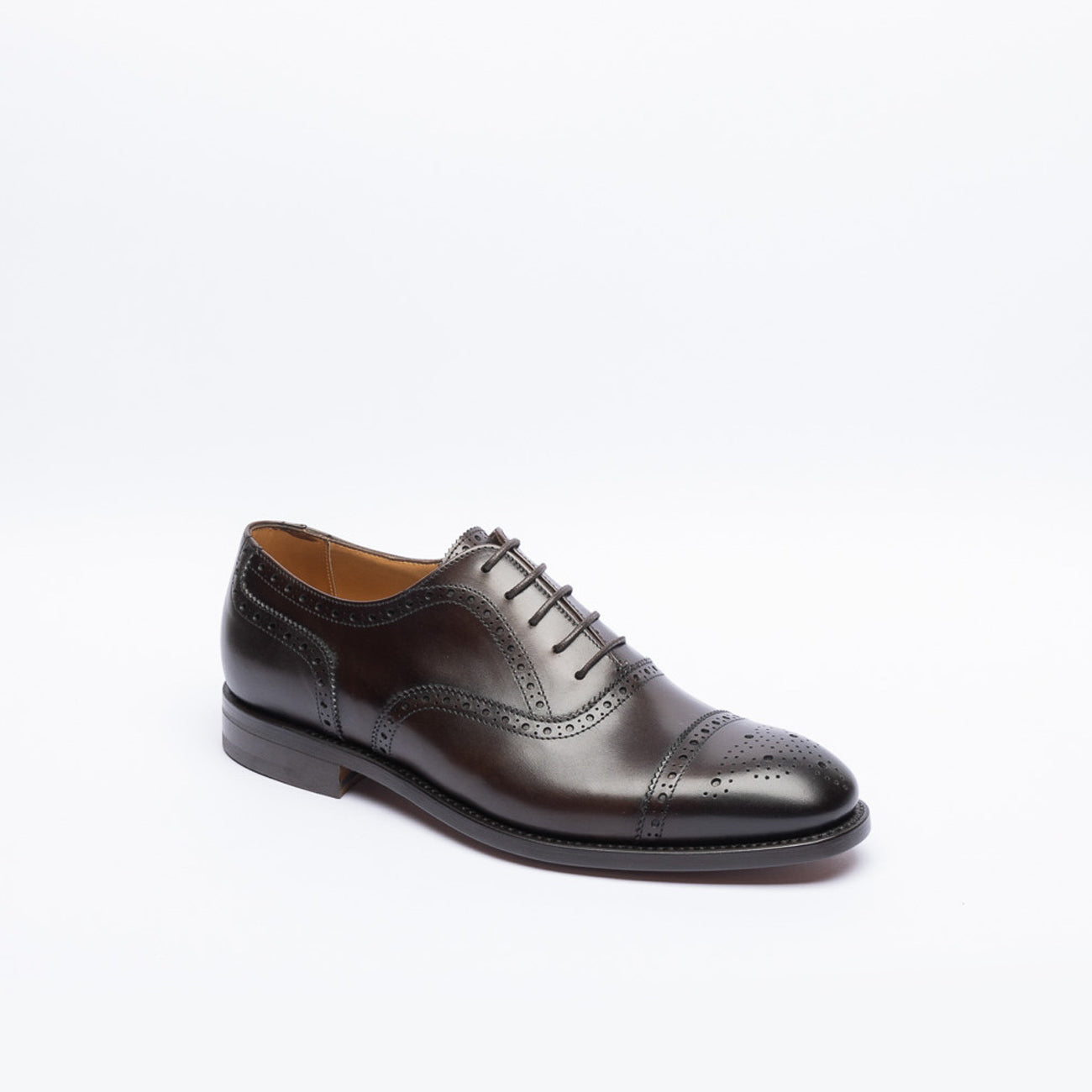 Berwick 6870 oxford lace-up in brown leather