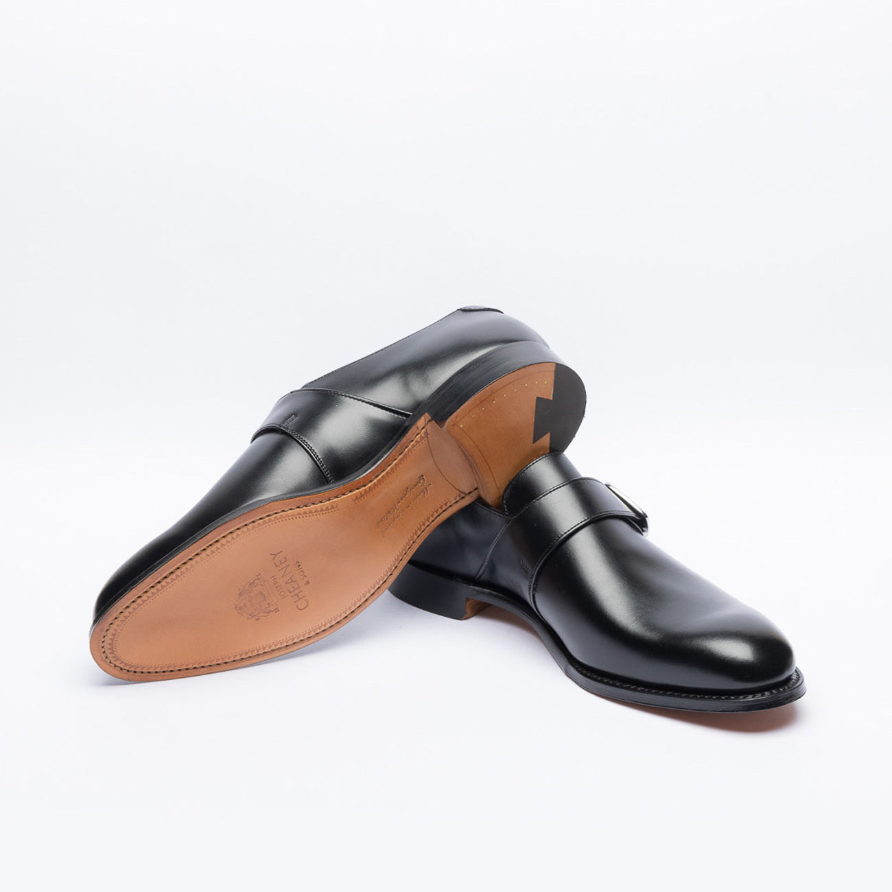 Mono fibbia Cheaney Joseph & Sons William II in pelle nera