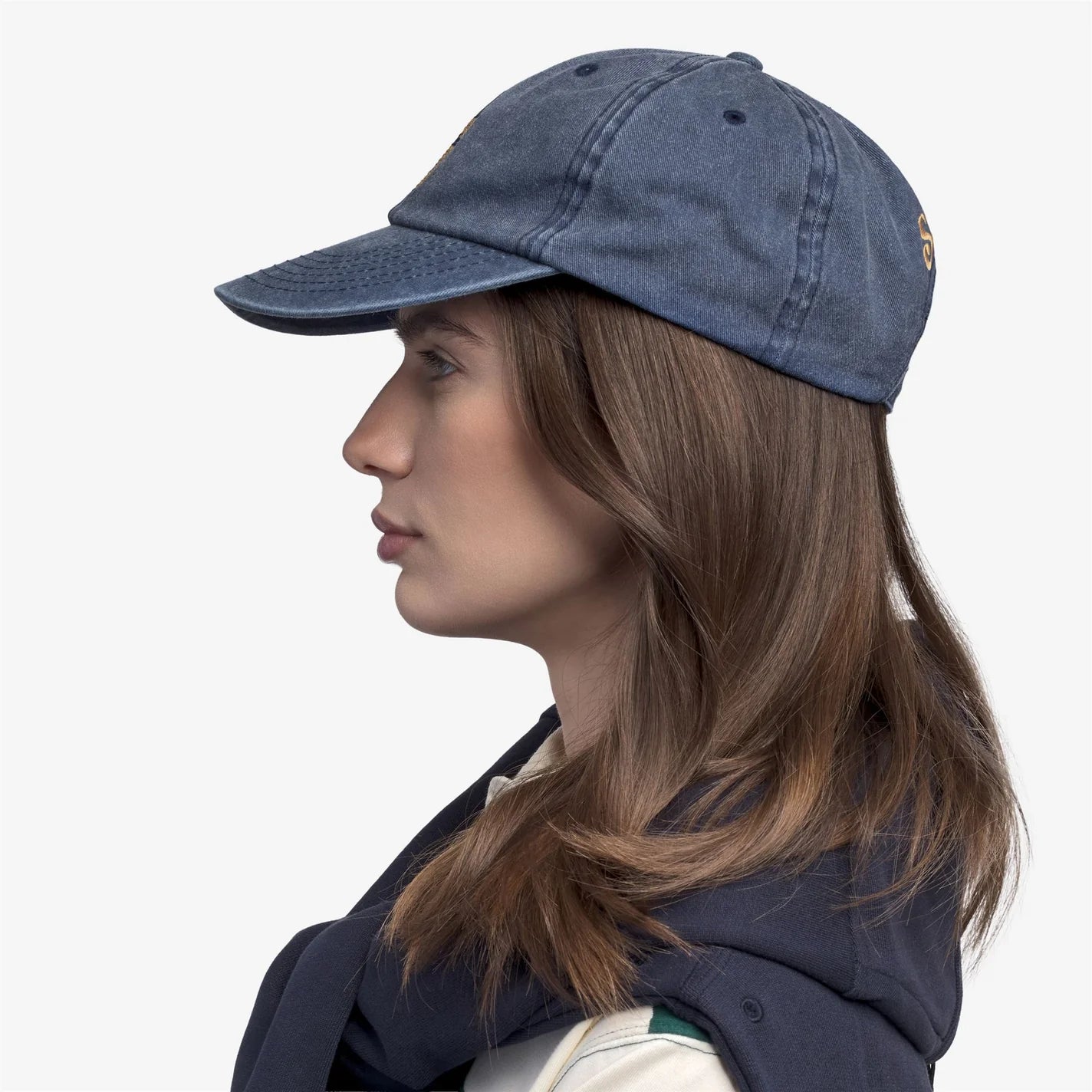 Cappellino Sebago Connor College in cotone blue jeans