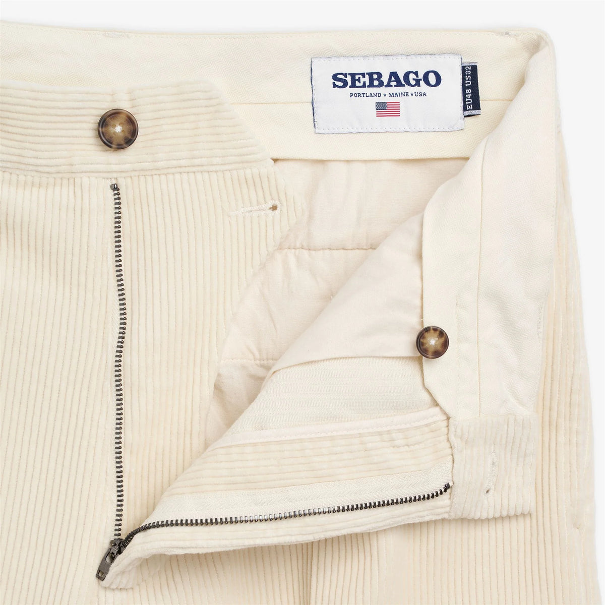Sebago Rendon Corduroy trousers in blue fabric