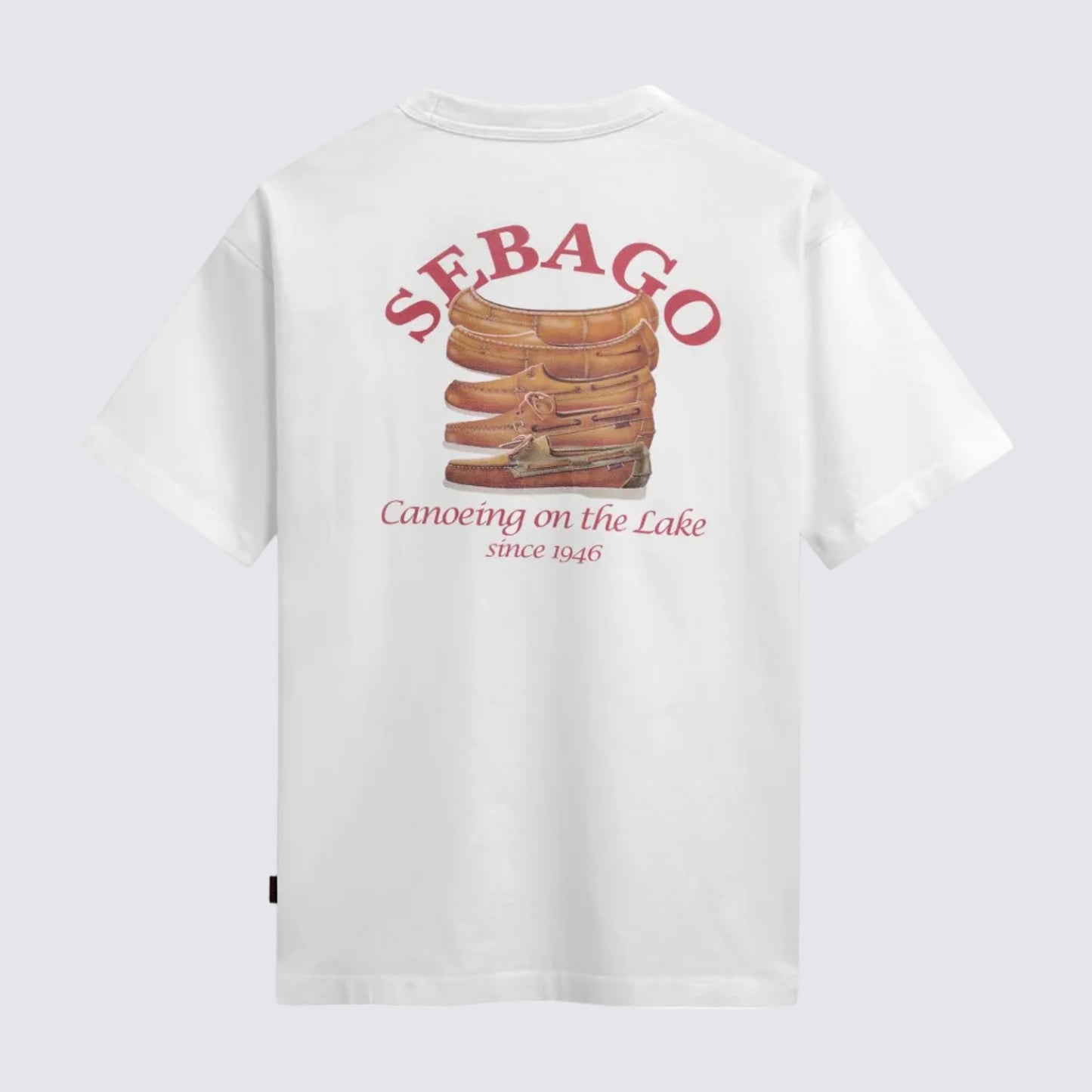 T-shirt a maniche corte Sebago Sebagodock in cotone bianco