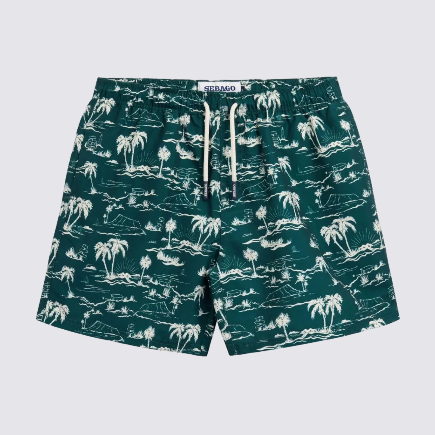 Costume da bagno Sebago Sandbeach in tessuto verde