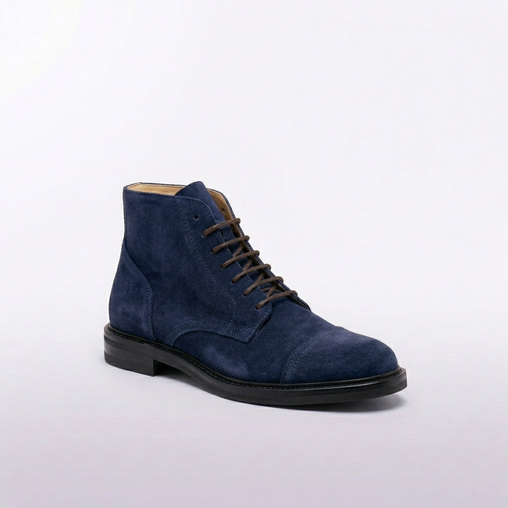 Stivale derby Astorflex Aldflex in camoscio blu