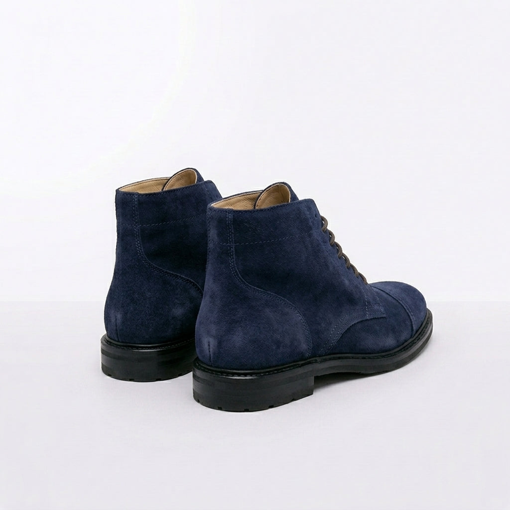 Stivale derby Astorflex Aldflex in camoscio blu