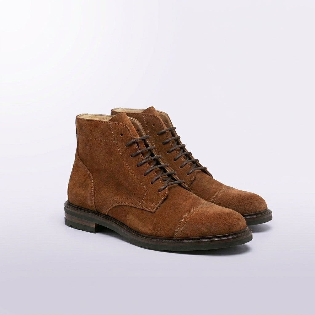 Stivale derby Astorflex Aldflex in camoscio marrone