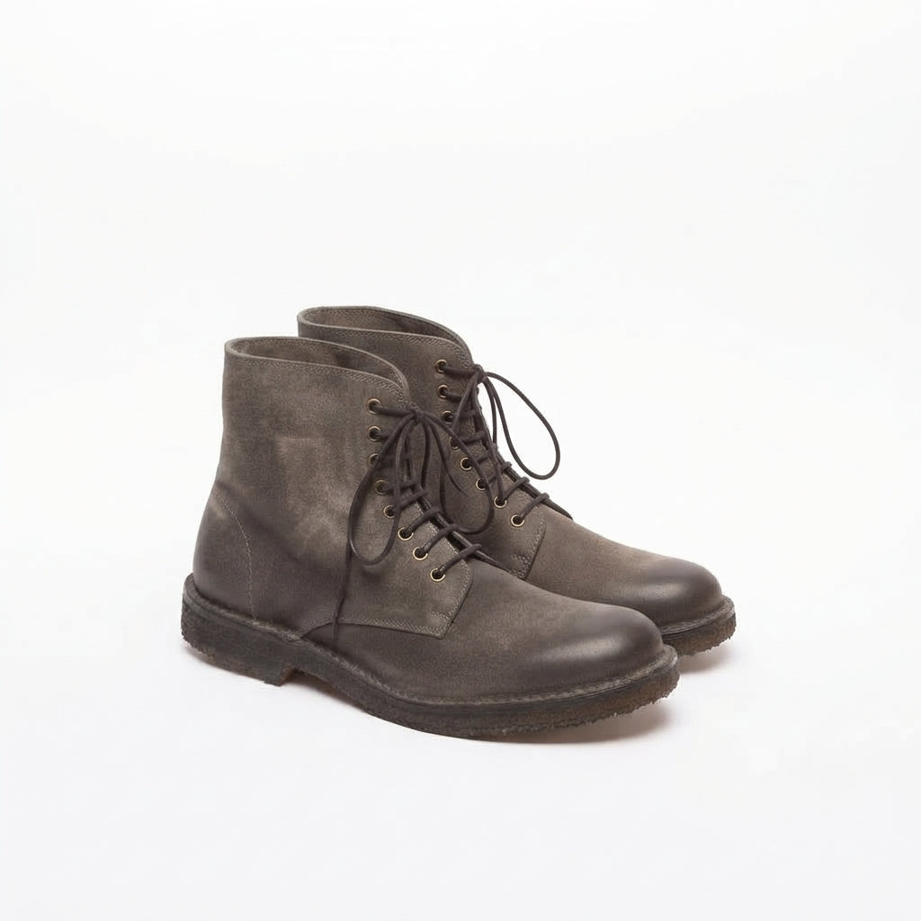 Stivale derby Astorflex Starflex Heritage in camoscio cerato grigio
