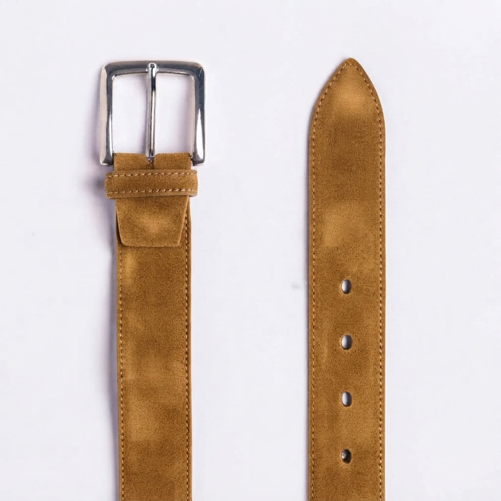 Cintura Alberto Luti 09/35 in camoscio beige