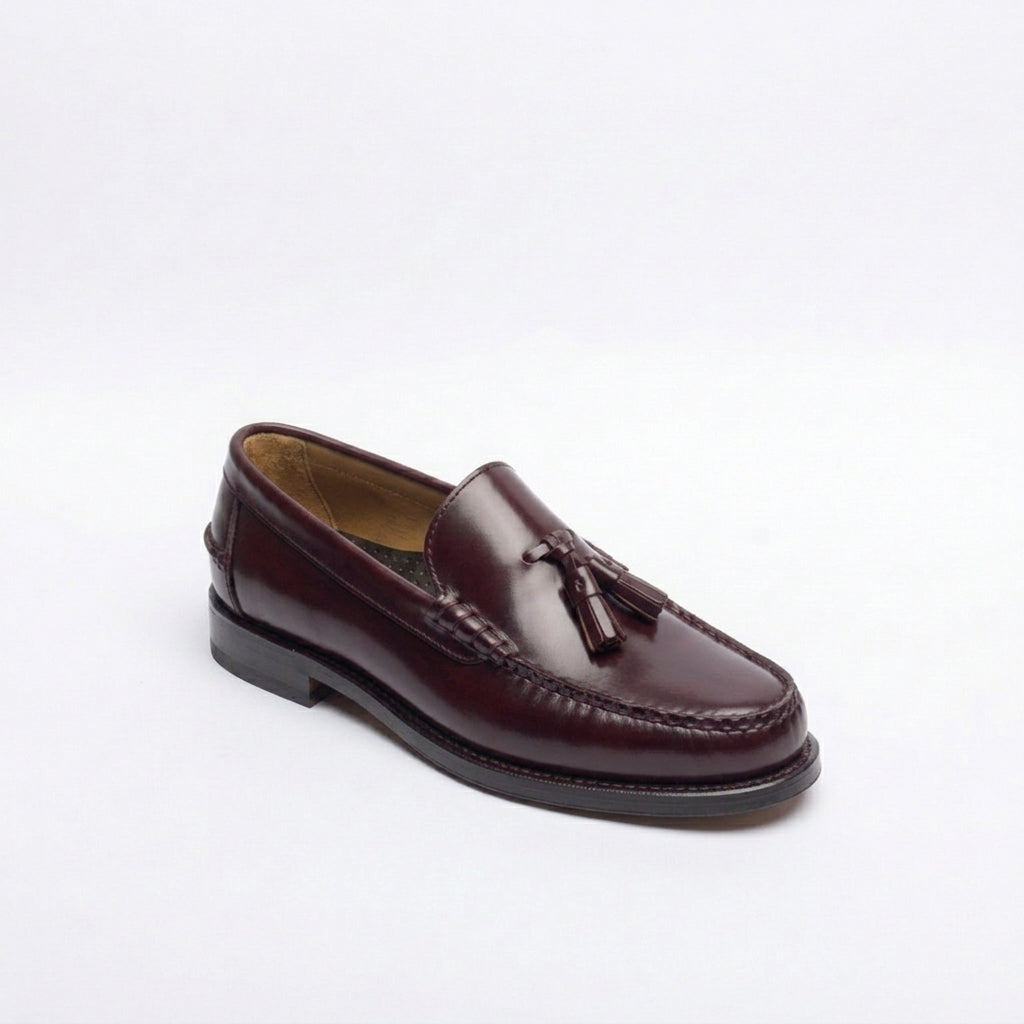 Mocassino con nappine Sebago Classic Will in pelle bordeaux