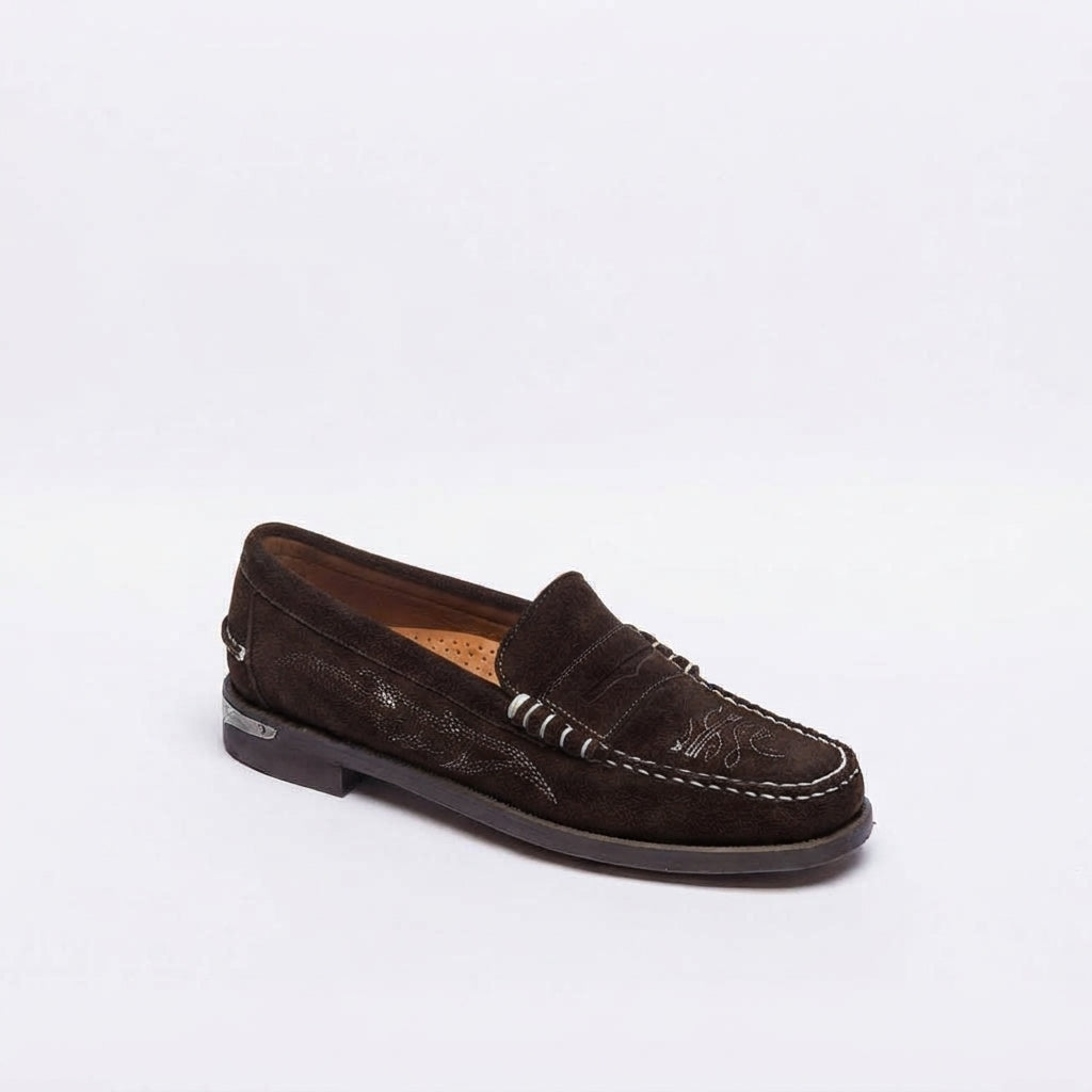 Mocassino penny Sebago Classic Dan Dallas in camoscio marrone
