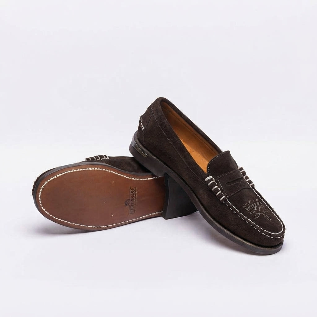 Mocassino penny Sebago Classic Dan Dallas in camoscio marrone