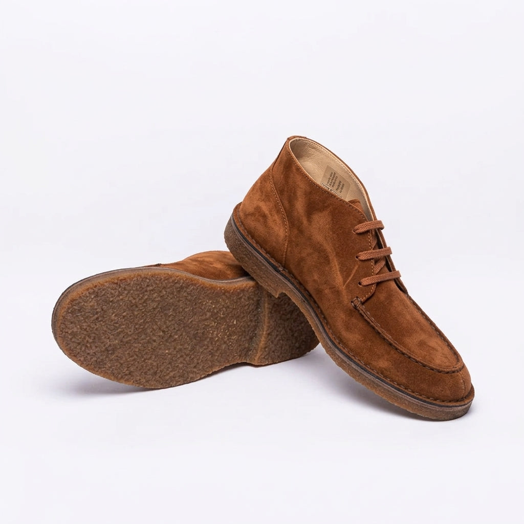 Stivale chukka Astorflex Dukeflex in camoscio marrone (Mattone)