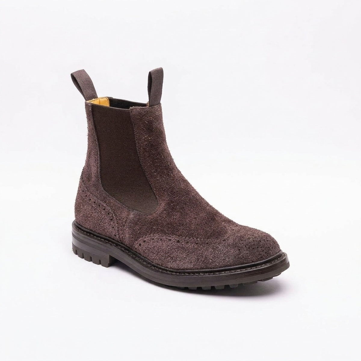 Stivale chelsea Tricker's Henry in camoscio marrone