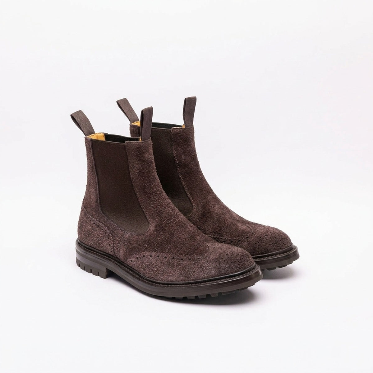 Stivale chelsea Tricker's Henry in camoscio marrone