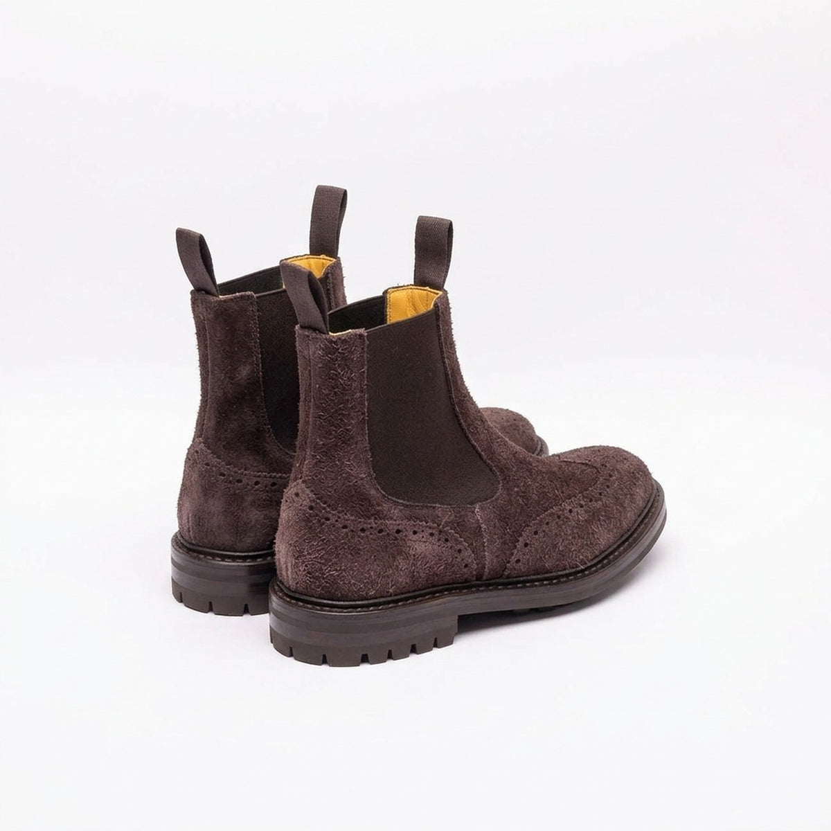 Stivale chelsea Tricker's Henry in camoscio marrone