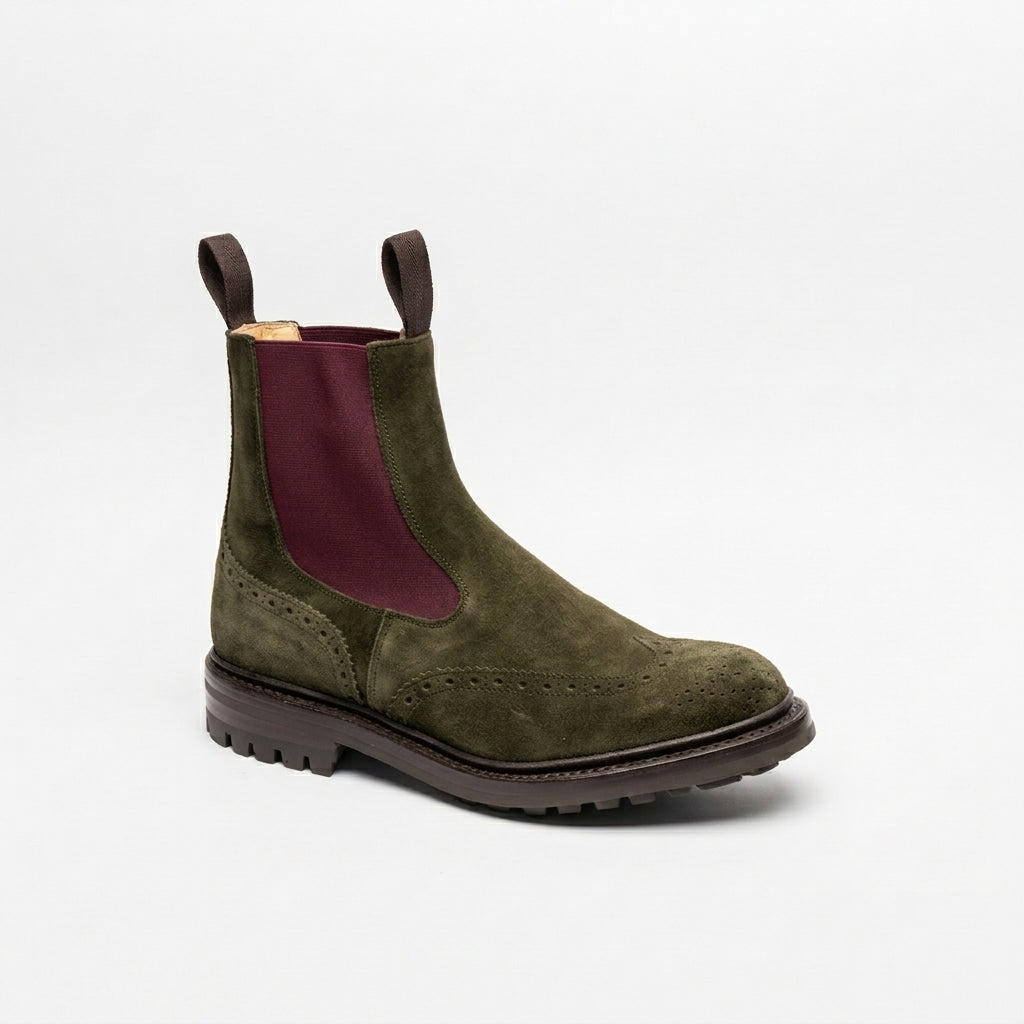 Stivale cheslea Tricker's Henry in camoscio verde