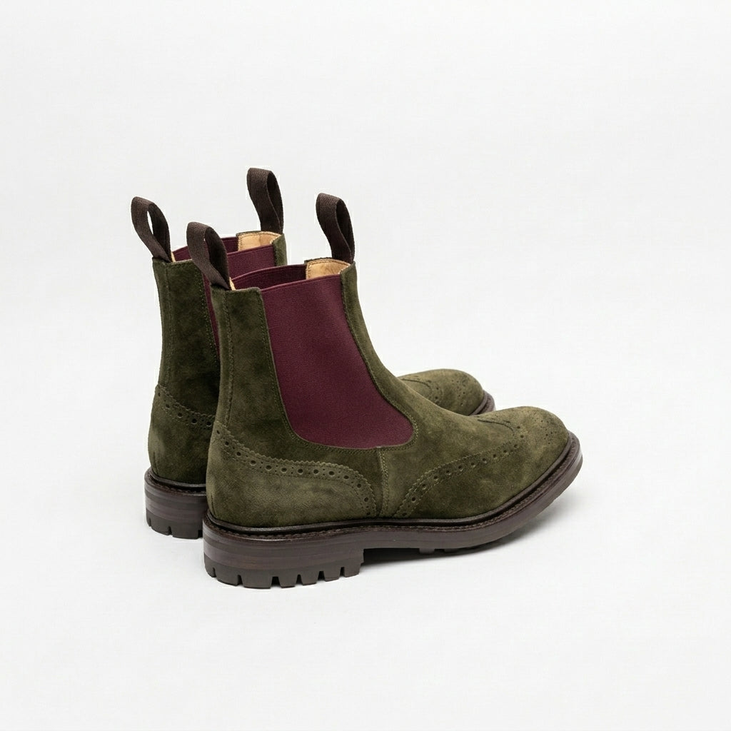 Stivale cheslea Tricker's Henry in camoscio verde