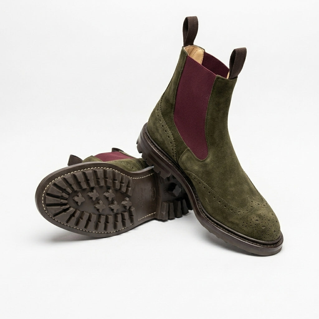 Stivale cheslea Tricker's Henry in camoscio verde