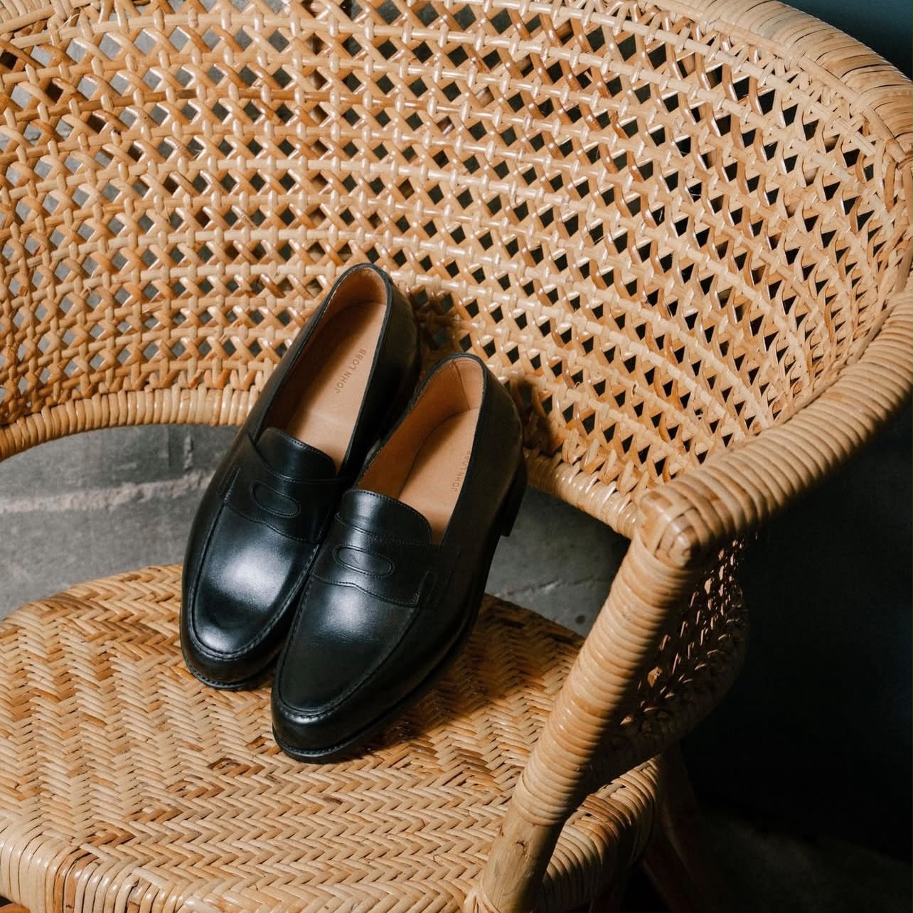 Mocassino penny John Lobb Lopez in pelle nera