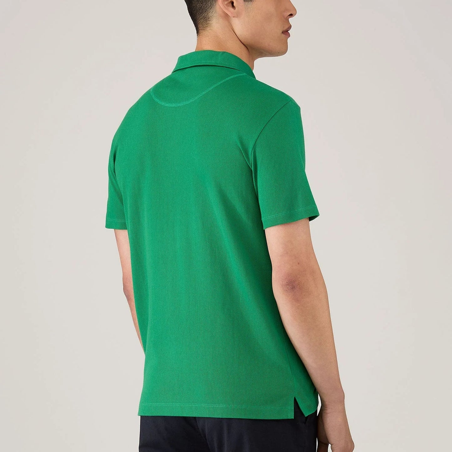 Polo a maniche corte Sunspel Riviera in cotone verde brillante