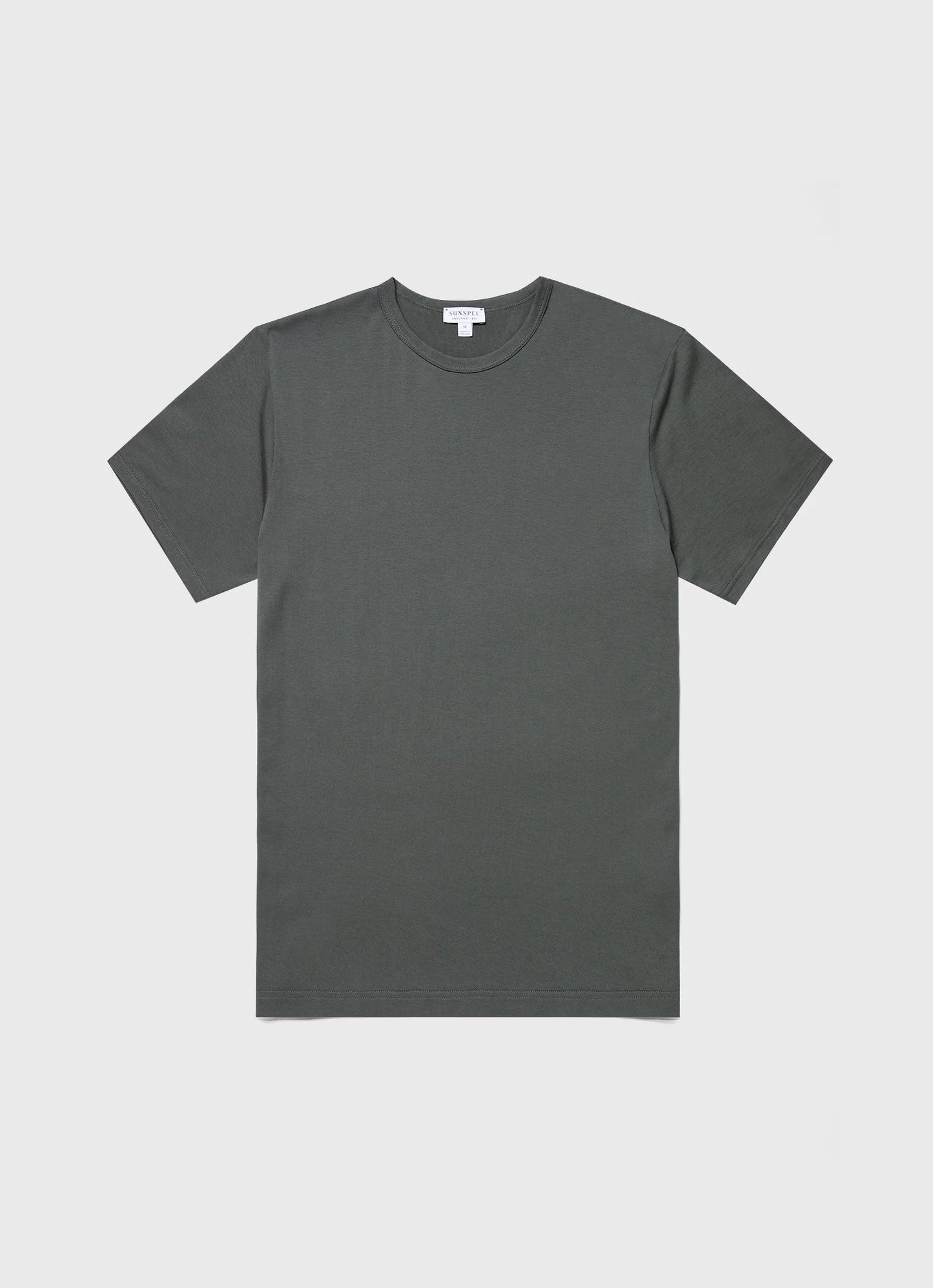 Maglietta t-shirt classica Sunspel in cotone grigio