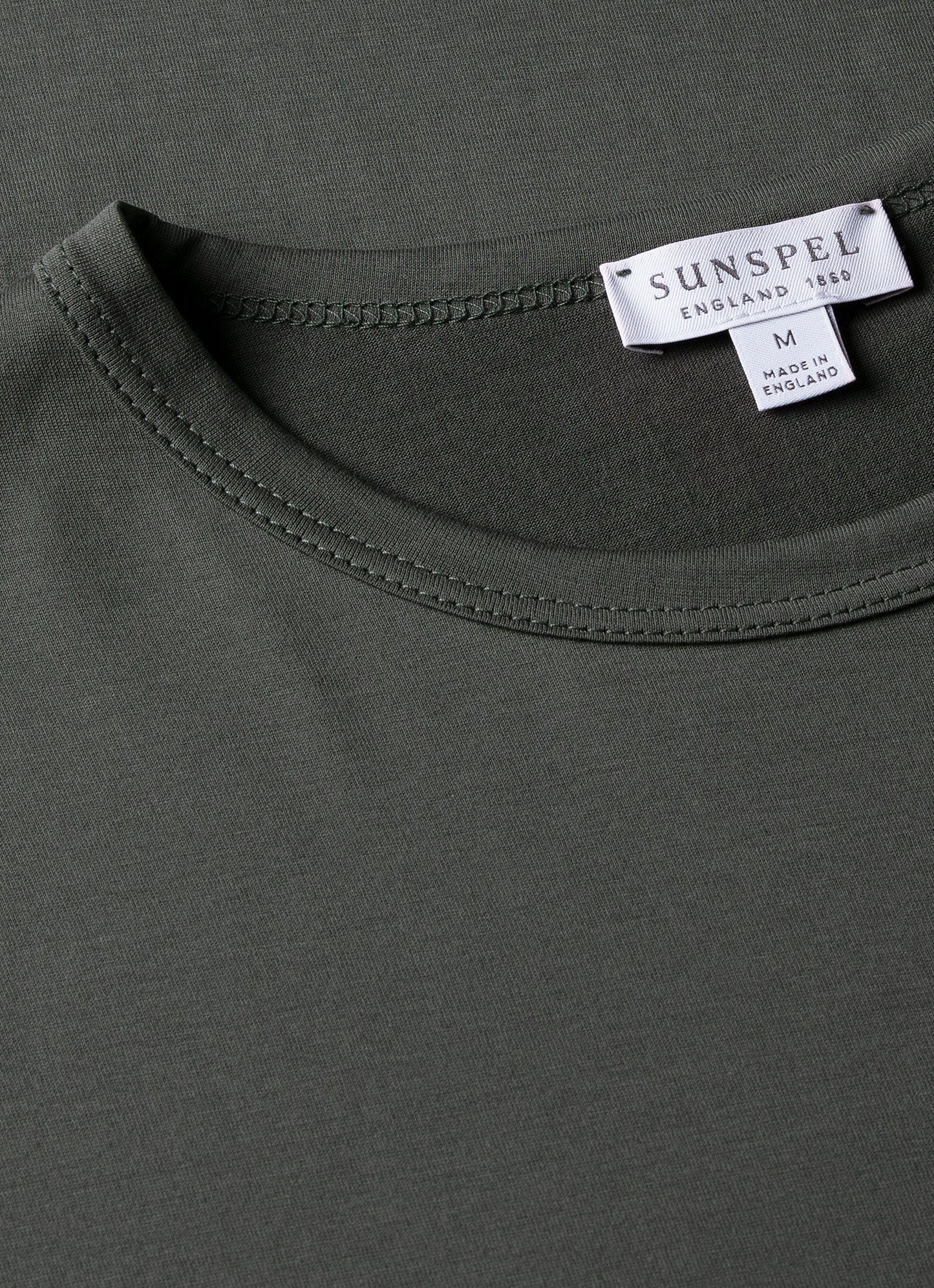 Maglietta t-shirt classica Sunspel in cotone grigio