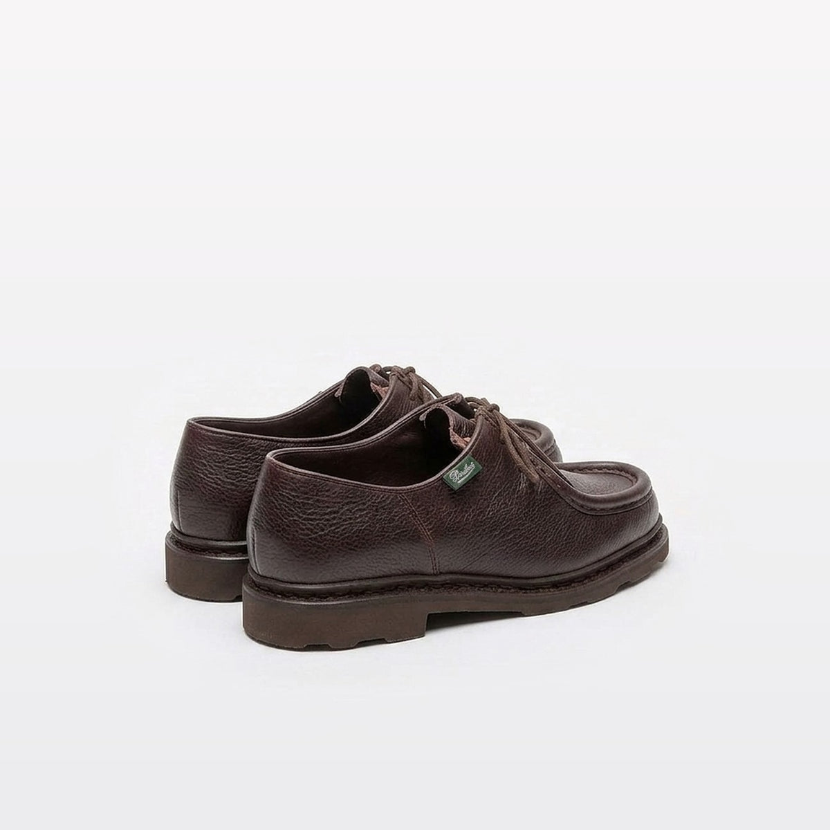 Stringata derby Paraboot Michael Marche in pelle martellata marrone