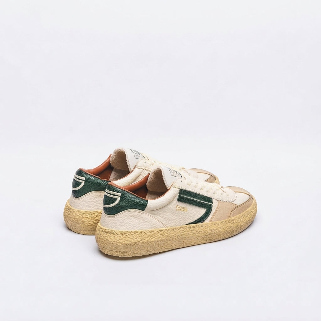 Sneaker eco-friendly Puraai Vischio in pelle bianca
