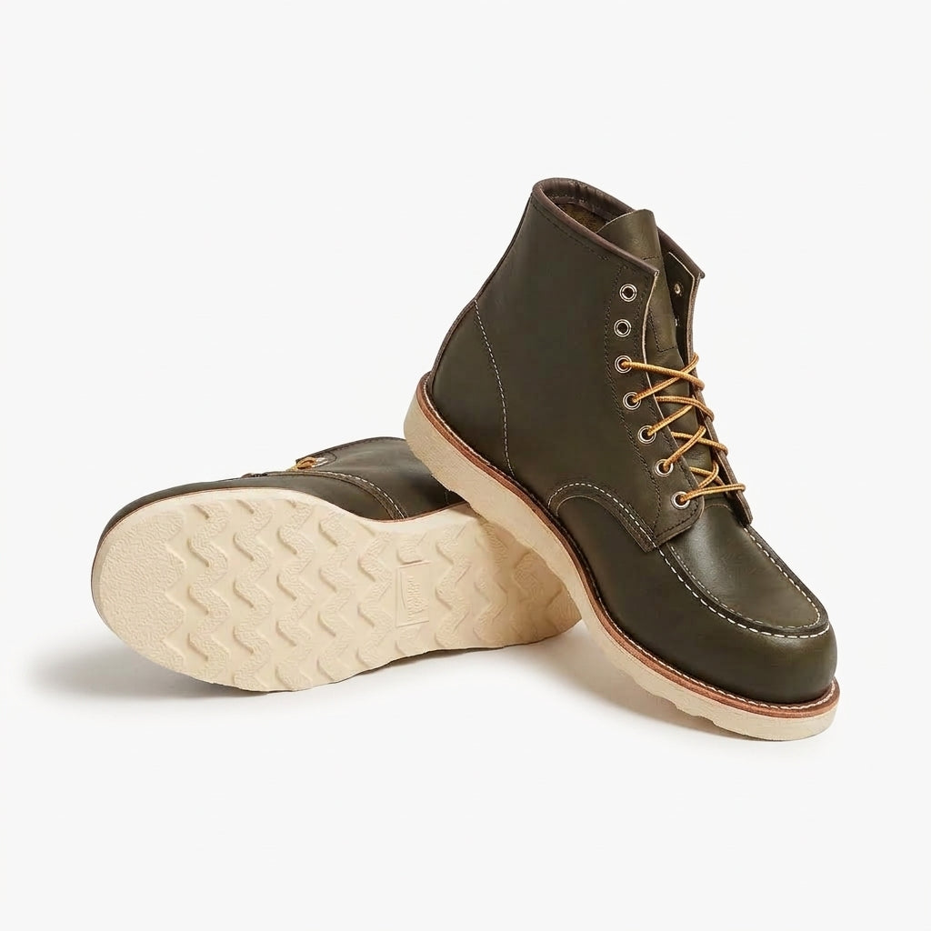 Stivale derby Red Wing Classic Moc 8180 in pelle verde