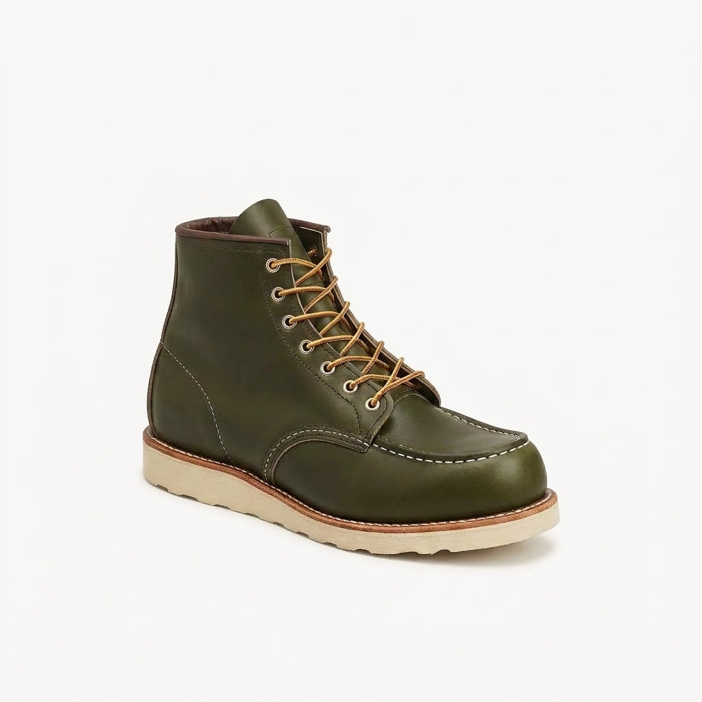 Stivale derby Red Wing Classic Moc 8180 in pelle verde