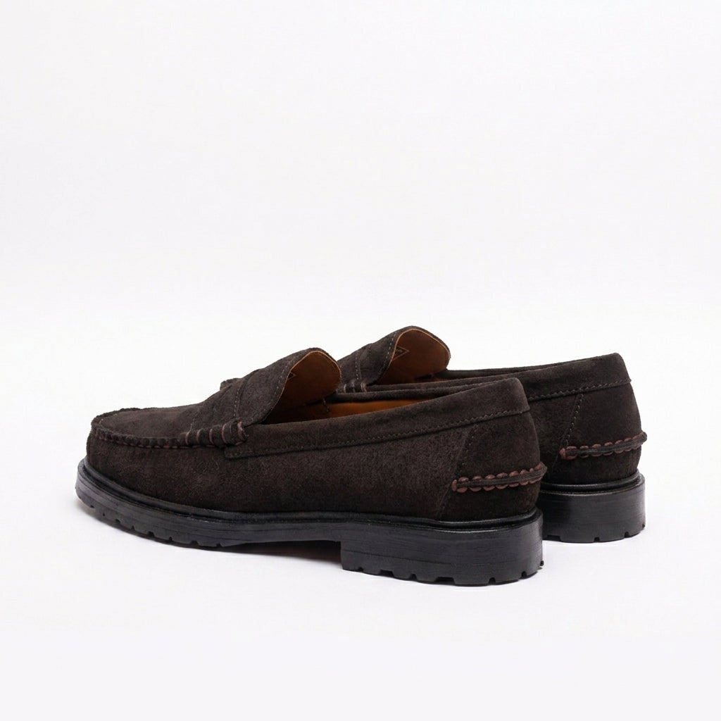 Mocassino penny Sebago Dawson RRS in camoscio marrone