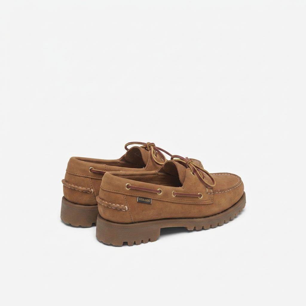 Stringata derby Sebago Ranger Artisan Texas in pelle marrone
