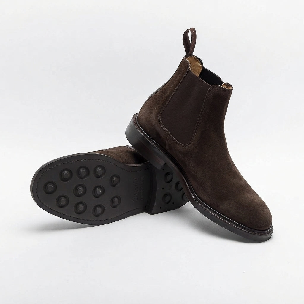Stivale chelsea Cheaney Joseph & Sons Severn RF in camoscio marrone
