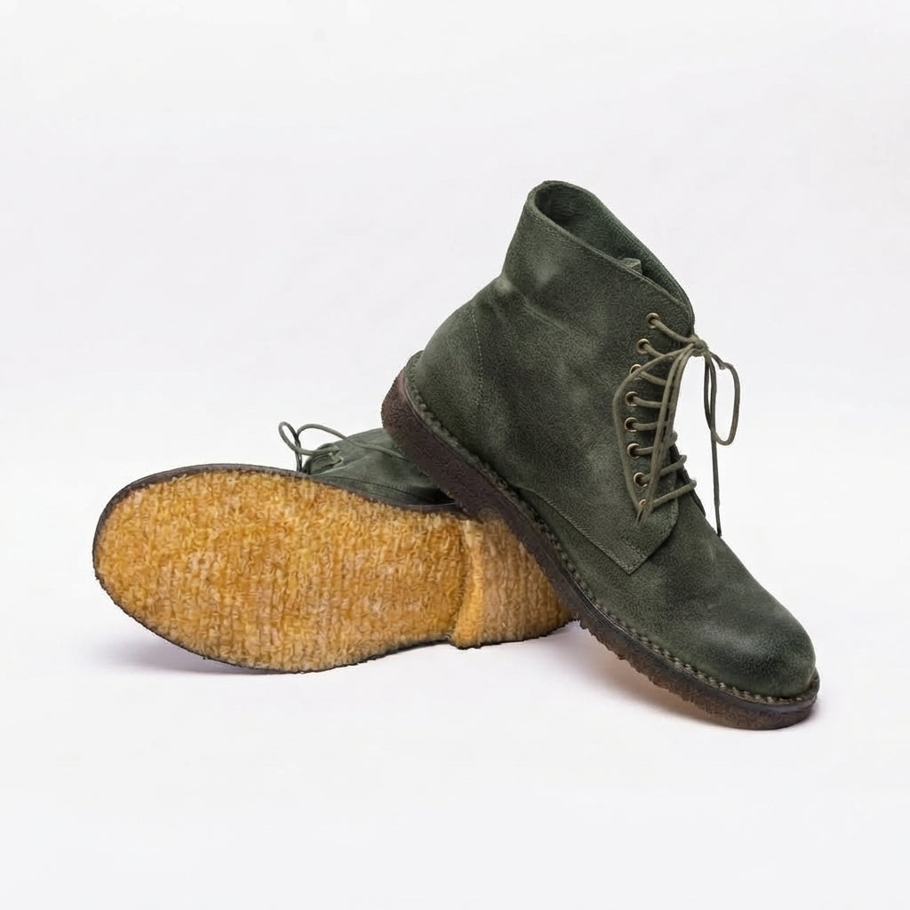 Stivale derby Astorflex Starflex Heritage in camoscio cerato verde